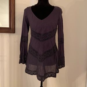 Lace Bell Sleeve Shirt